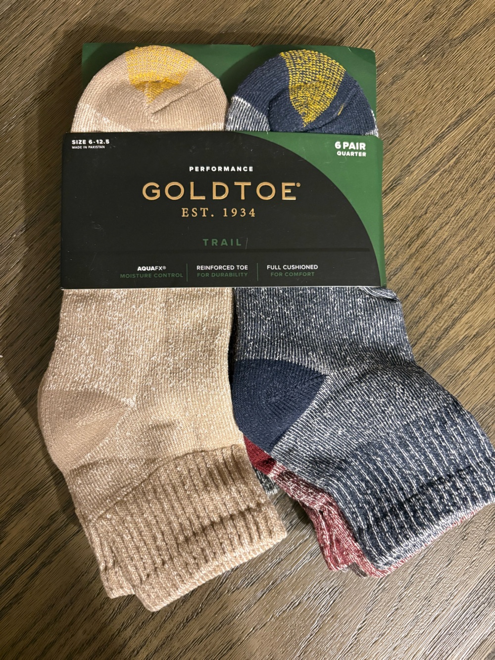Gold Toe Casual Quarter Socks 6 pair new pack